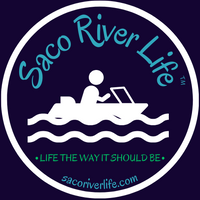 SRL™ LIVING THE SACO RIVER LIFE™ STICKERS