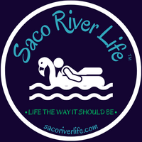 SRL™ LIVING THE SACO RIVER LIFE™ STICKERS