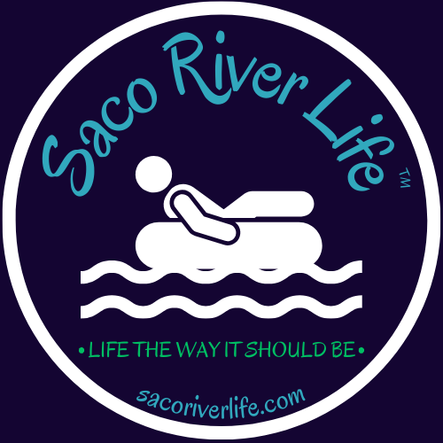 SRL™ LIVING THE SACO RIVER LIFE™ STICKERS