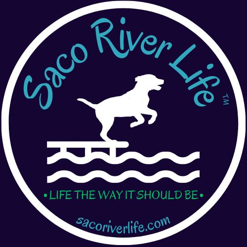 SRL™ LIVING THE SACO RIVER LIFE™ STICKERS