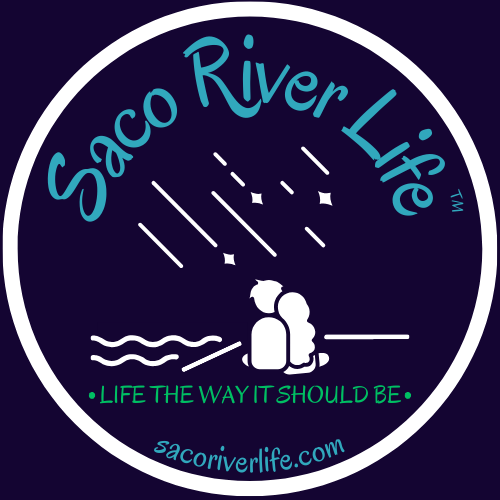 SRL™ LIVING THE SACO RIVER LIFE™ STICKERS